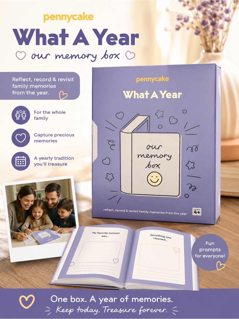 What A Year Memory Box - Purple